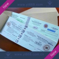 Customized entrance tickets or coupons in China