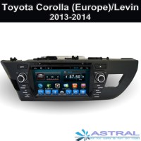 Android Quad Core Car Radio Player for Toyota Corolla (Europe) 2013-2014 / Levin 2013...