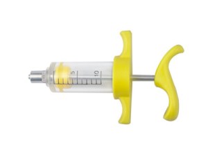 5ml, 10ml, 20ml, 30ml Veterinary TPX Plastic Steel Injector