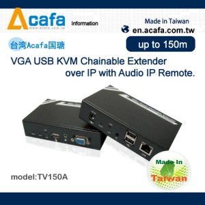 150M VGA KVM Chainable CAT.5e/6 Extender over IP- ACAFA TV150A