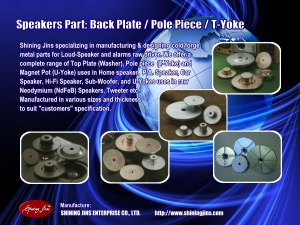 T-Yoke Bottom Plate Speakers part made in Taiwan