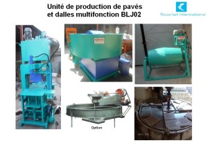 Unité de production de pavés et dalles hydraulique BLJ02