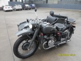 Classic military theme 750cc motorcycle sidecar