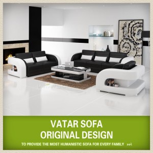 1+2+3 modern leather sofa V003C by VATAR