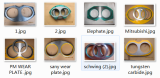 China manufactuer of concrete pump spare part , wear plate & cutting ring