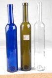 Colored wine bottles