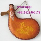Vintage Western Souvenir unique leather bota wine bag water bladder