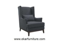 Modern chair wingback chair black leather furniture YX025