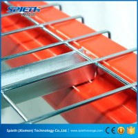 Heavy duty galvanized Wire Mesh Deck railing for Pallet Rack