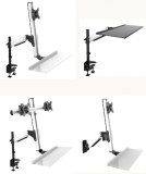 Durable work station for sit and stand mounts