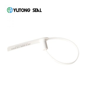 Strap safety lock security pull tight plastic container seal