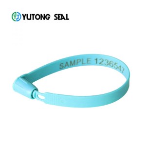 Indicative seal tamper evident security plastic seal with barcode