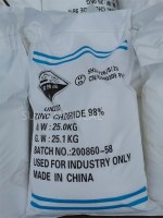 Zinc chloride 98%min industrial grade/battery grade